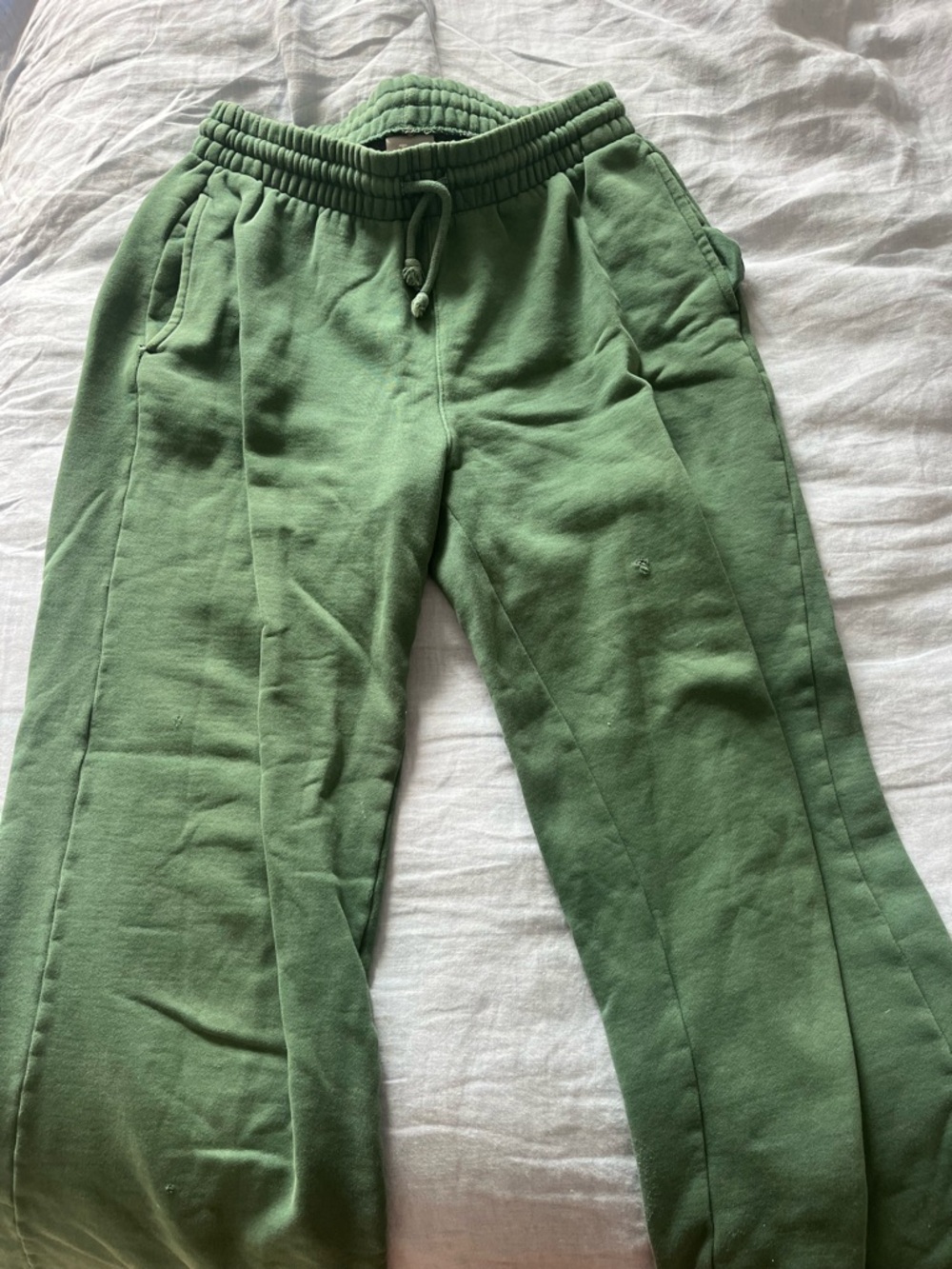 Kelp Green TNA wide leg sweatpants
